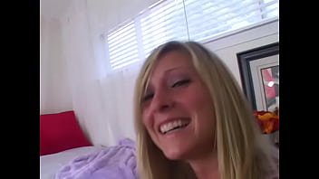 Preview 2 of Stepmom Freinds Fuck - CARMEN KINSLEY Cute 19 YO Blonde Huge Cock POV Blowjob and Facial