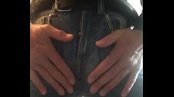 Preview 1 of Free Porn Bigtits Blond - jerking off in Ripped jeans