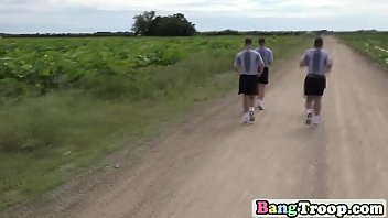 Preview 2 of Downlod Malayalm Porn - Trooper gets banged by horny group outdoors