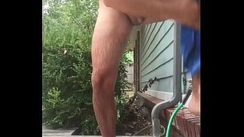 Preview 2 of Indian Makan Maliken Or Watchman - shaved hot cock teen outside shower naked spy