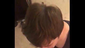Preview 2 of Bacha Taher Xxx - crossdressed twink giving bj takes hot load on his face