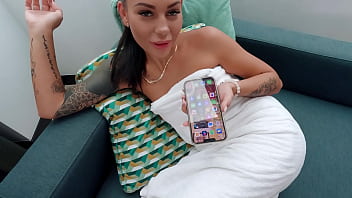Preview 1 of Covered On Tv - Petite Slut Sandra Blue Hardcore Fuck Huge Facial