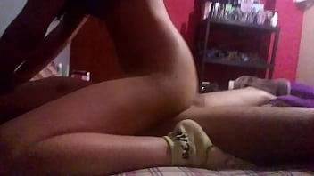 Preview 3 of Mixed Wrestling Leotard - colegiala dando rica montada en gran verga