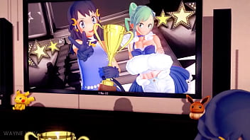 Preview 4 of Brazilian Sex V - Pokemon Girls Cowgirl Harem