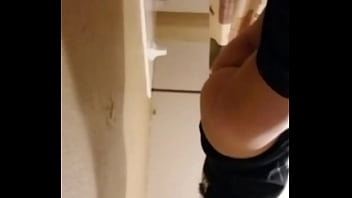 Preview 3 of Tits Paradise - Spying my step aunt in the restroom