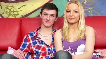 Preview 1 of Xxx Marija - Curvy blonde teen wait till dude cum on her