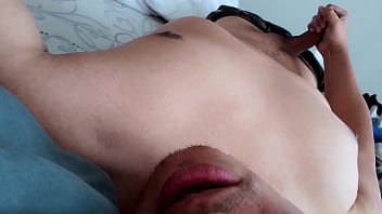Preview 2 of Greek Guy Fucks Blonde - Jacking off my uncircumcised cock,  full body view. July 18,  2024.