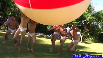 Preview 2 of German Hd Gonzo - Real gay teen sucking hard cock outdoors