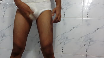 Preview 1 of Call Garl Xxx - Cum in white briefs