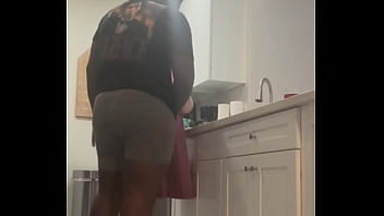 Preview 3 of Pouned Moms - I Was Bored &amp_ My Stepmom Was Horny While Doing Chores