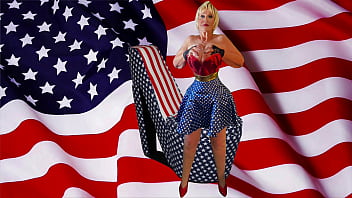 Preview 4 of Intercambio De Parejas Cuarteto - Granny America&#039_s Fourth of July Stick &amp_ Lick Orgasms