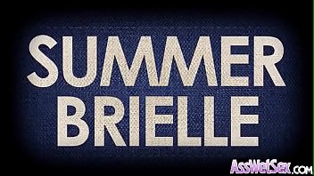 Preview 1 of Anahi Milf Anal - (Summer Brielle) Oiled Up Big Butt Girl Enjoy Deep Anal Hardcore Sex clip-28