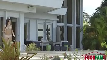 Preview 1 of Sunny Leone Vs Man Xnxx - Annika Eve in Poolside Breast Stroke on GotPorn (6293489)