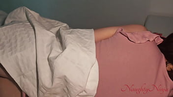 Preview 3 of Indian Fat Naked Aunty - I Have to Share the bed with my Step-Sister Everytime Granny is Visitting