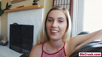 Preview 1 of Real Massage Hidden Cam Orgasm - Blonde Teen Stepsister Niki snow Seduced To Bang