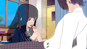 Preview 3 of Japan Xsixy Hd - Chisato Nishikigi and Takina Inoue intense sex. - Lycoris Recoil Hentai