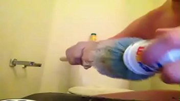 Preview 2 of Pakistani Baloch Video - boi stuffing his ass with jalapeno peppers,  icy hot &amp_ than fucking with a toilet brush