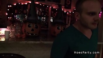 Preview 2 of Nxxx Dut Cum - Hot amateurs fucking at Halloween party