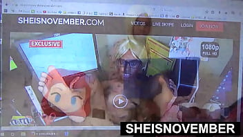 Preview 3 of Fake Texsicom - Taboo Sex With Young Ebony Step Daughter Sheisnovember Get Wet Pussy Missionary And Blowjob To Her Older Step Dad BBC,  Wearing Cute Pajamas And Busty Babe Laying Sideways Painfully Fucking,  Poke Sexy Ass Out Unbuttoned Jammies on Msnovember