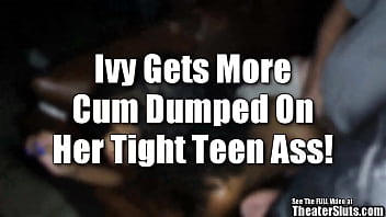 Preview 4 of Anal Bbw Lesbian Fist - Tampa Theater Sluts - 18yo ebony teen shorty interracial gangbang ft Ivy
