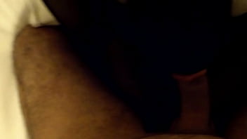 Preview 1 of Hot Squatring - Handcuffed blowjob in a hood