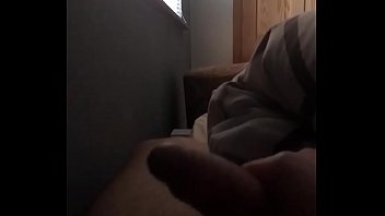 Preview 1 of Sunny Leony Bathroom Sex - Wanking while girlfriend s.