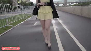 Preview 3 of Bap Ne Beti Ki Gand Mari - Jeny Smith public flasher shares great upskirt views on the streets