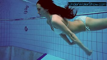 Preview 2 of Myanmae Sex - Sexy cute beauty Alla swims in the swimming pool