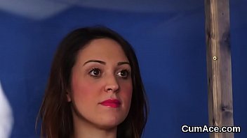 Preview 3 of Wrap Legs - Spicy sex kitten gets sperm shot on her face swallowing all the juice