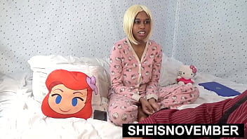 Preview 3 of Free Asia Spiky - HD Step Dad Sneaking Into My Room To Teach Me Sex! Young Busty Babe Sheisnovember Wet Pussy Hardcore POV Missionary Sex,  BBC Deep Inside Hot Blonde Black Step Daughter Wearing Pink Backdrop Pajamas,  Having Taboo Sex Closeup on Msnovember