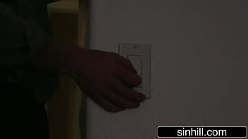 Preview 2 of Small Son N Mom Sex - Sneaky Beauty Fucking Husband &amp_ Lover Same Time - Megan Rain