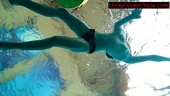 Preview 2 of Man Fucking Canine Female Dog - Perfect shaved teen in the pool