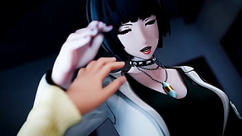 Preview 2 of Bratty Sis Halloween Pumpkin - Tae&#039_s sexy experiments with Kasumi (Persona 5)
