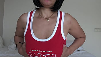 Preview 1 of Video Bokep Papua Jayapura - French Amateur MILF wants to get fucked and swallow cum