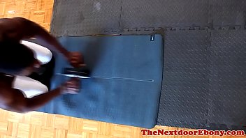 Preview 2 of Select Pyk Video Xxx - Athletic dark jock working out cock muscles