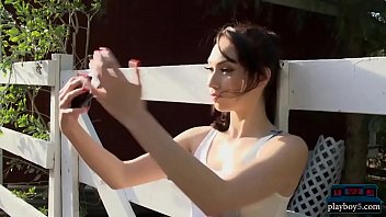 Preview 1 of Nik Skye - Young painter with an attitude fucks the boss outdoor