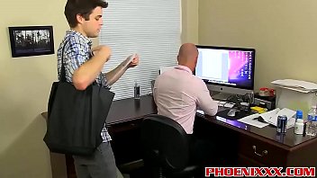 Preview 1 of Meg Toe - Horny boss Mitch Vaughn fucks Dustin Fitch in his asshole