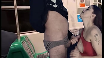 Preview 4 of Animle Sex - Novinha estudande foi cercada por tr&ecirc_s estranho dentro do trem em publico!