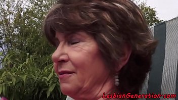 Preview 1 of Xxx All Fok - Chubby mature lady pussylicking petite teen