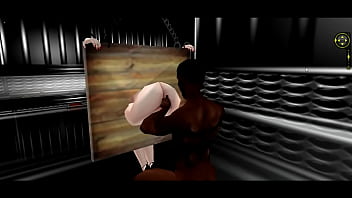 Preview 3 of Electra Plou - IMVU - ANAL CON UN NEGRO
