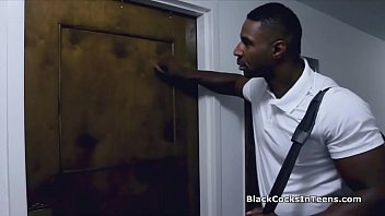 Preview 1 of Jennica Lynn S - Hot blonde on masseurs big black cock