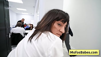 Preview 2 of New Video Xxx Hd Seal Pack Hit - Horny busty secretary slut suck thick fat dick in the office - Sasha Pearl,  Parker Ambrose