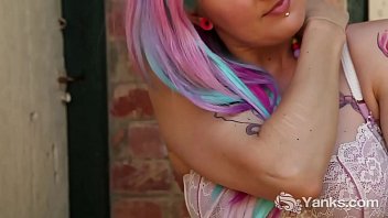 Preview 2 of Youngest Girls - Chesty Yanks Zahra Stardust Orgasms Outdoors