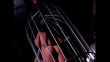 Preview 1 of Hot Orgasm 2 - Hot girl kept on a cage and fucked by tatooed man