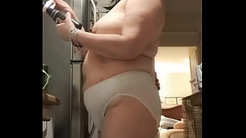 Preview 2 of Harley Dean Joi - wife in kitchen in big panties