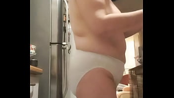 Preview 1 of Harley Dean Joi - wife in kitchen in big panties