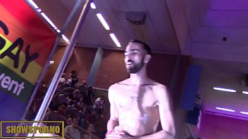 Preview 1 of Big Fattoon Boobs - Beard gays fucking on stege
