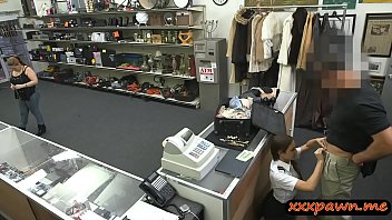 Preview 1 of Boy Lick Boobs Pussy - Latin stewardess gets banged by pawn man