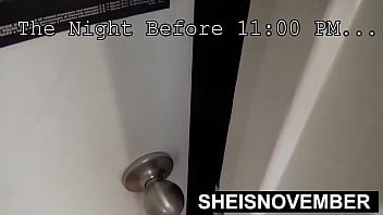 Preview 1 of Nude Old Futanari - Attracted To My Young Stepsister Pussy Aroma,  I Sneak Into Her Room To Smell Her Sexy Asshole And Fuck. Sheisnovember Give Black Stepbrother Doggystyle Hardcore Sex Her Shaved Pussy And POV Blowjob,  Natural Tits And Nipples Out on Msnovember