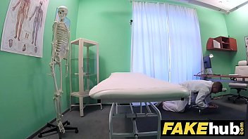 Preview 1 of Lagos Blue Film - Fake Hospital Big tits horny Milf chiropractor fucks doctor after massage